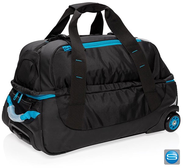 Mittelgroßer Trolley mit eigenem Logo