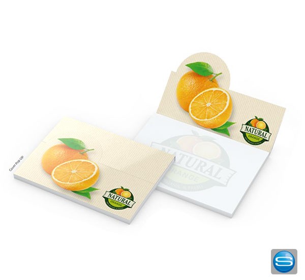 Haftnotizen mit Pop-Up Umschlag