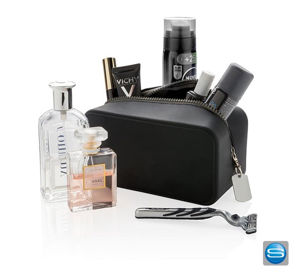 Abgedichteter Kulturbeutel als Werbegeschenk