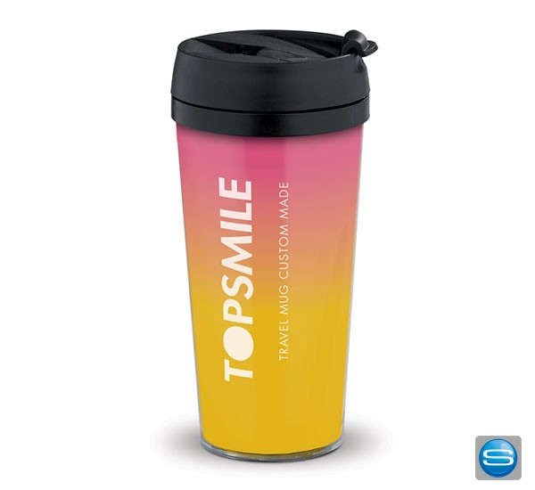 Günstiger Coffee 2 Go Becher mit bedruckbarem Papiereinleger