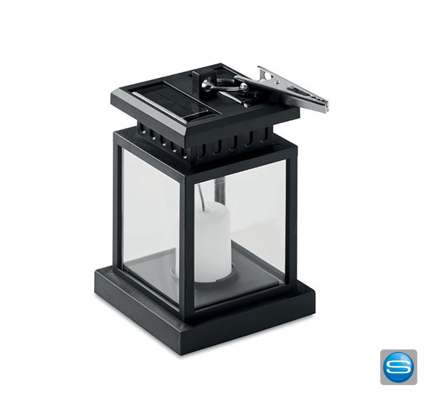 Solarlaterne für den Außenbereich als Werbeträger