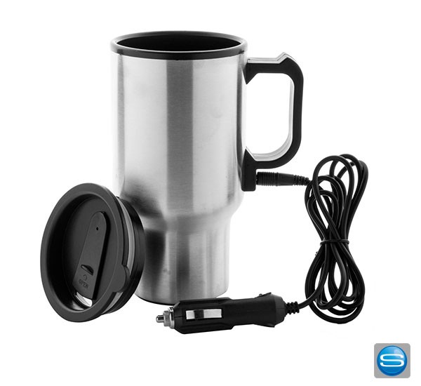 Isolierbecher mit Adapter für den Zigarettenanzünder