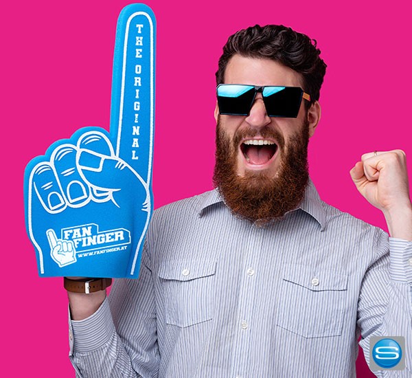 Winkehand als Werbemittel