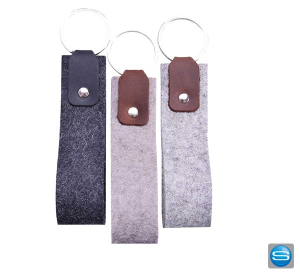 Hochwertige Schlüsselschlaufe mit Ihrer Werbung