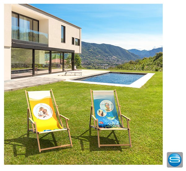 Liegestühle bedrucken - als Werbeträger