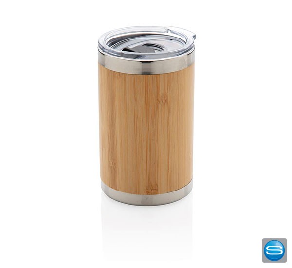 Bambus Coffee-To-Go Becher als Giveaway mit Logo