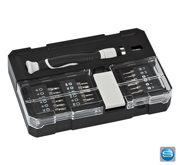 Feinbit Set mit 18 Bits und Schraubendreher mit Ihrem Logo bedrucken