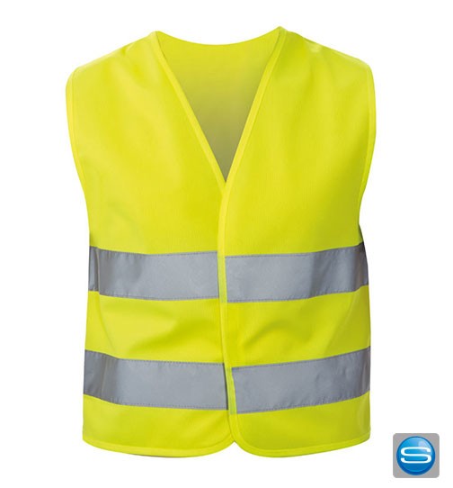 Sicherheitsweste für Kinder mit Werbeanbringung