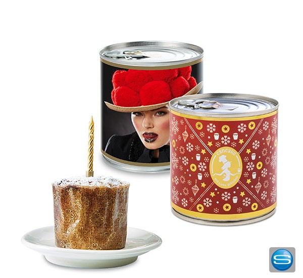 Cancake vollflächig mit Werbung bedruckt