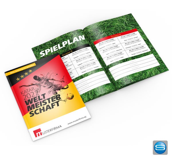 WM-Miniplaner als Werbeartikel mit Logo bedrucken