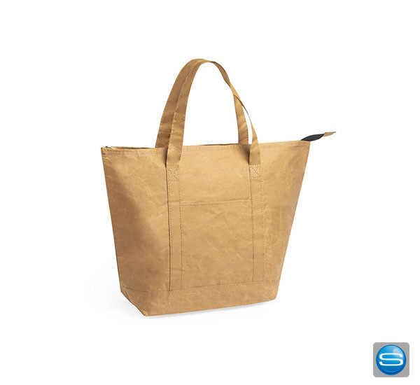 Veredelbare Thermotasche aus Papier mit Ihrer Werbebotschaft