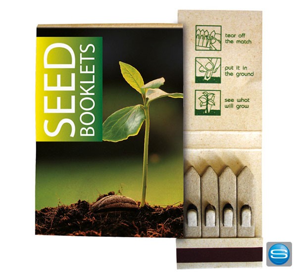 Samenbriefchen als Mailingartikel mit blumigen Grüßen