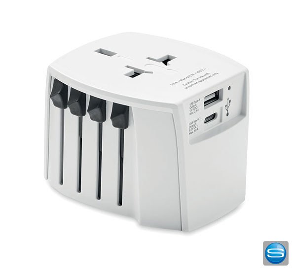 Skross Reise-Adapter mit Ihrem Logo bedruckt