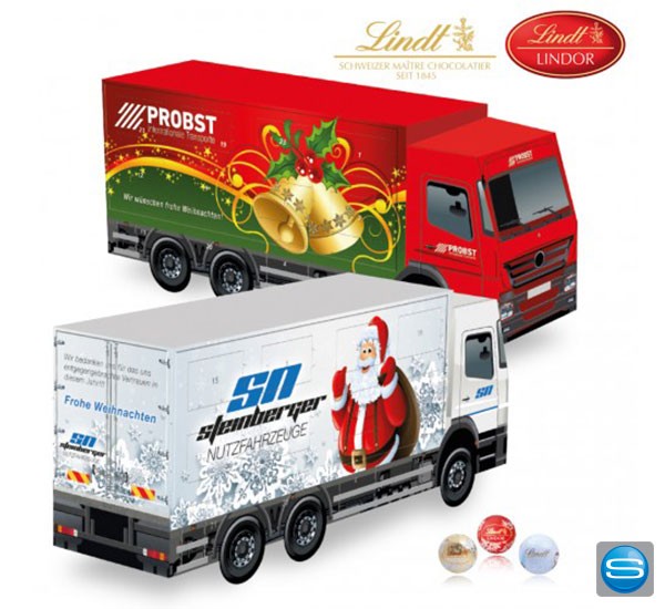 LKW Adventskalender Schokoladenadventskalender in Form eines Trucks
