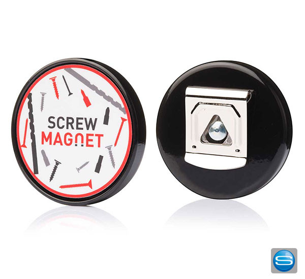 Individuell gestaltbarer Screwmagnet als Werbegeschenk