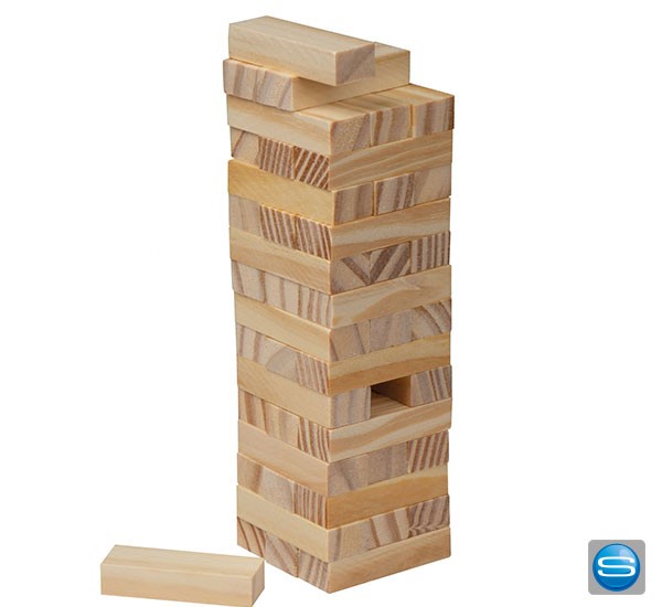 Stapel Geschicklichkeitsspiel als Werbeartikel mit Ihrem Firmenlogo