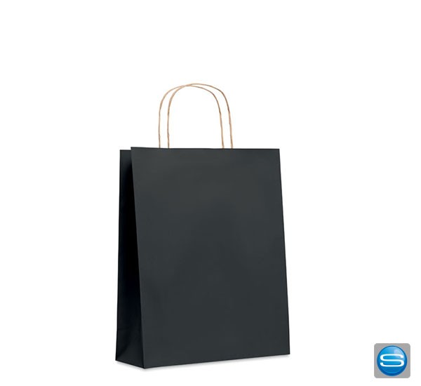 Medium Geschenkpapiertüte in verschiedenen Farben mit eigenem Logo
