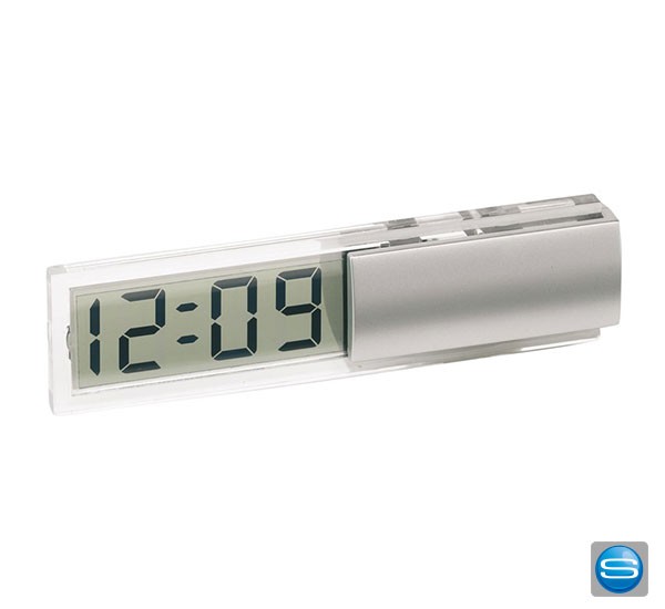 Tisch-Digitaluhr mit Logodruck