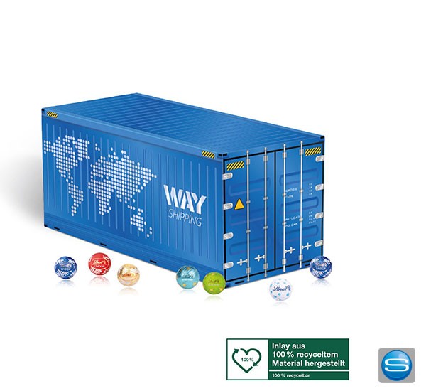 Lindt Container Adventskalender bedrucken