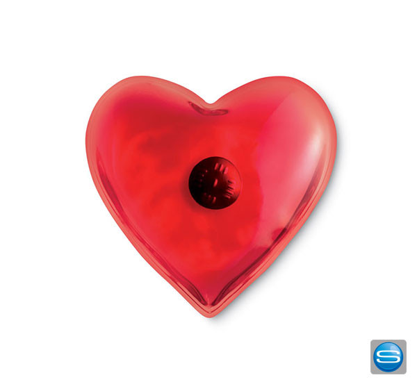 Herzförmiges Wärmekissen mit Ihrem Firmenlogo