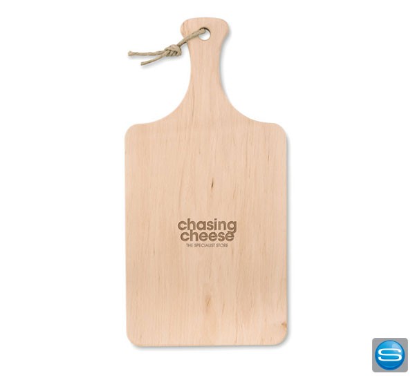 Holz-Schneidebrett mit Logogravur