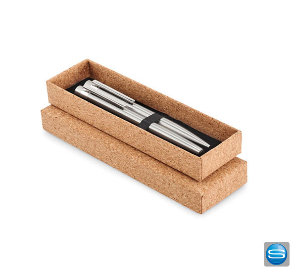 Schreibgeräte-Set mit Drehkugelschreiber als Werbegeschenk