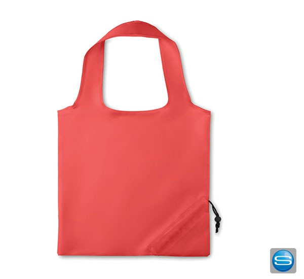 Faltbare Einkaufstasche in tollen Farben mit Aufdruck