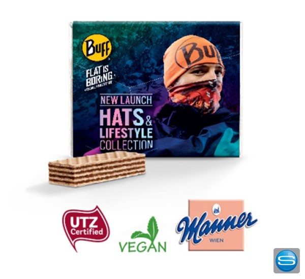 Manner Neapolitaner Waffel als Werbesüssigkeit