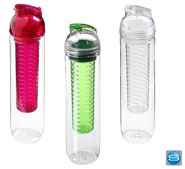 Trinkflasche aus Tritan mit integriertem Sieb