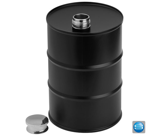 Flachmann in Form eines Weinfasses bedruckbar mit Ihrem Logo