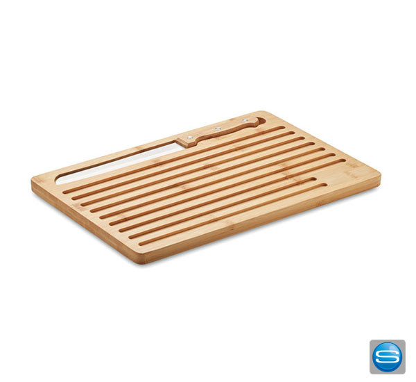 Brotschneidebrett aus Bambus mit Ihrem Slogan