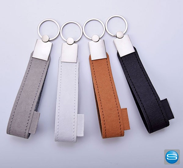 Schlüsselschlaufe aus Papyr prägen