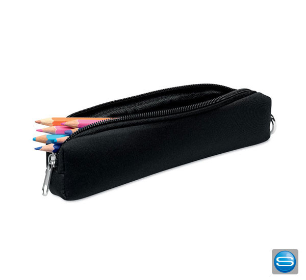 Federmappe mit Karabinerhaken als Werbegeschenk