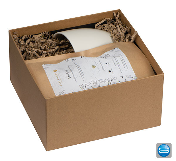 Geschenkset mit Tee und Tasse als Werbeartikel