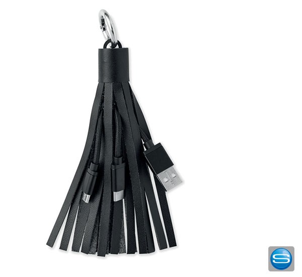 Ladekabel an Schlüsselring mit Ihrer Gravur