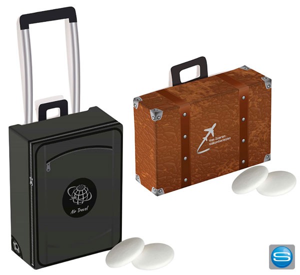 Pfefferminz-Trolley oder -Koffer mit individuellem Druck