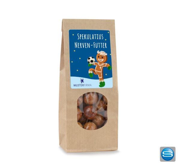 Spekulatius Nervenfutter als Werbegeschenk