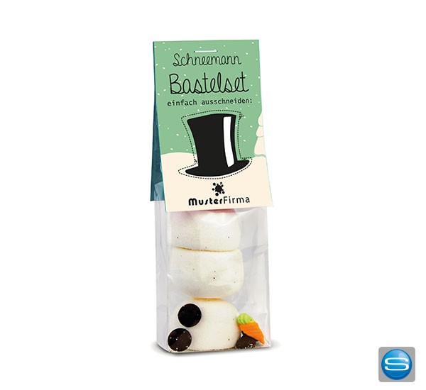 Essbarer Schneemann zum Selberbauen als Giveaway