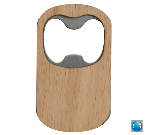 Flaschenöffner mit Bambusummantelung mit Ihrem Logo gravieren
