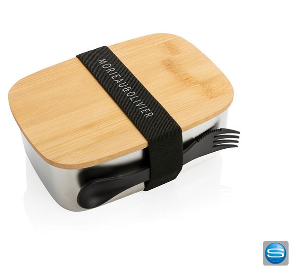 Bambus Lunchbox mit praktischem Besteck