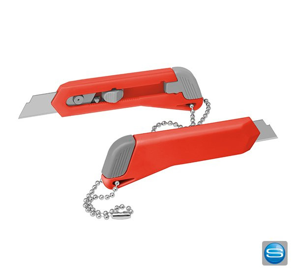 Mini Cuttermesser mit Feststellklinge als Werbegeschenk