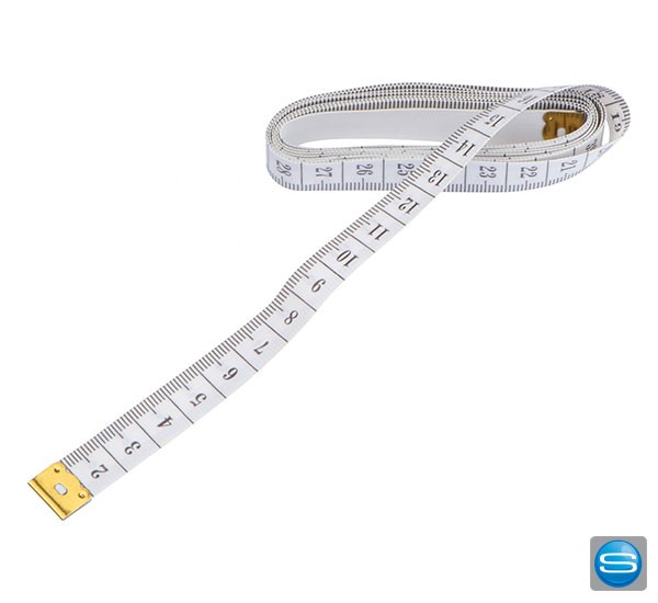 Maßband 1,5 m mit Papierbanderole als Werbegeschenk