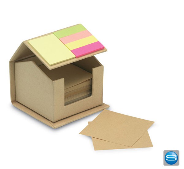 Bedruckbare Zettelbox aus recycelter Pappe