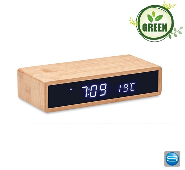 LED Tischuhr inkl. induktiver Ladestation