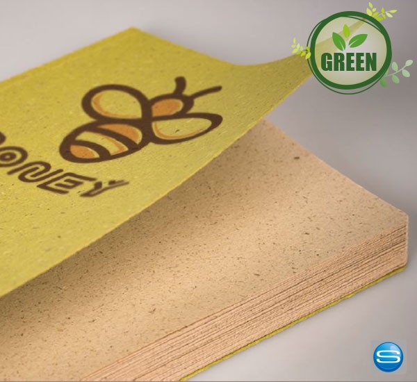 Nachhaltiges Notizbuch A5 mit Weizenstroh oder Chlorophyll