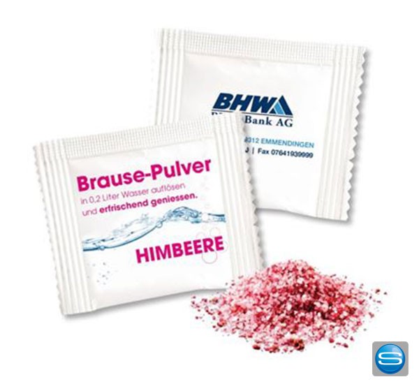 Brausepulver im Werbetütchen mit Ihrem Logo
