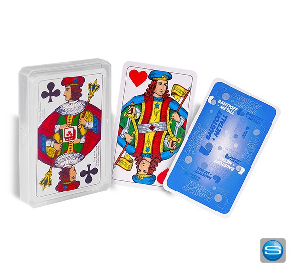 Schnaps-Karten mit doppeldeutschem Bild