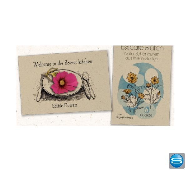 Wünsch-dir-was-Tüte mit essbaren Blüten als Werbeartikel