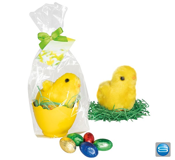Osterküken im Ei als Giveaway