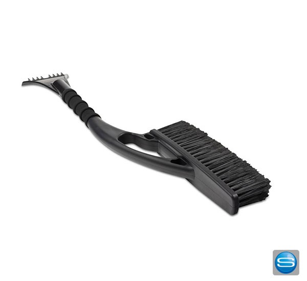 Schneefeger mit integriertem Eiskratzer als Werbemittel mit Logo bedrucken